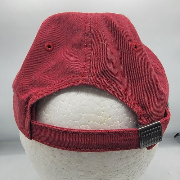 Tommy Hilfiger Embroidered Ardin Hat Cap Red Casual Adjustable Lightweight - Picture 3 of 11